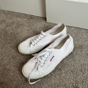 Superga Classic White Canvas Sneakers